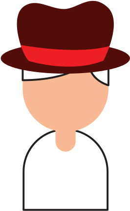 Musician With Hat Character Music Festival Icons - Musician With Hat Character Music Festival Icons (550x550)