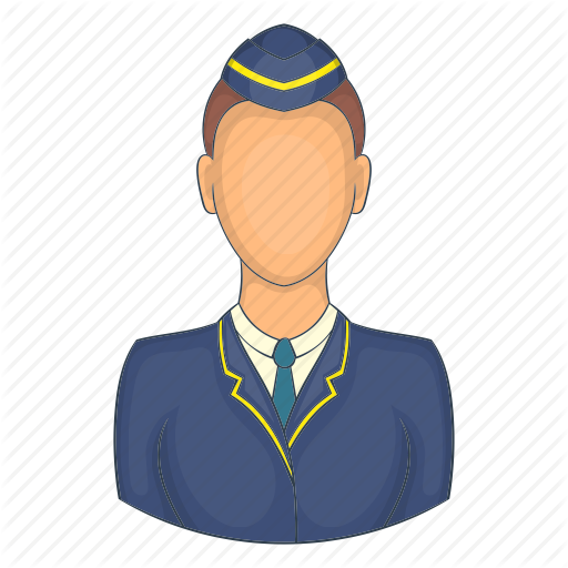 Cartoon Train Conductor - Cartoon Train Conductor (512x512)