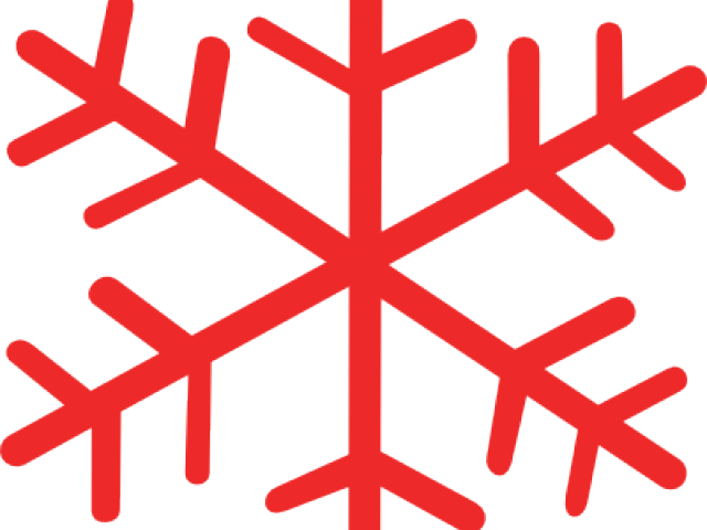 Snowflake Clipart Red - Snowflake Clipart Red (640x480)