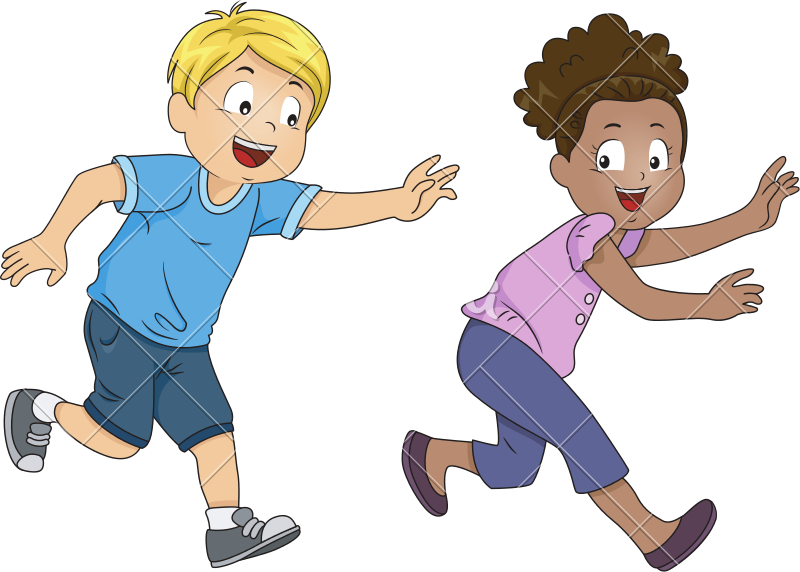 Kids Playing Tag Game Kids Playing Tag Game Full Size PNG Clipart