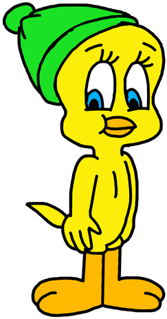 Tweety With His Hat By Mega Shonen One 64 - Tweety With His Hat By Mega Shonen One 64 (894x894)