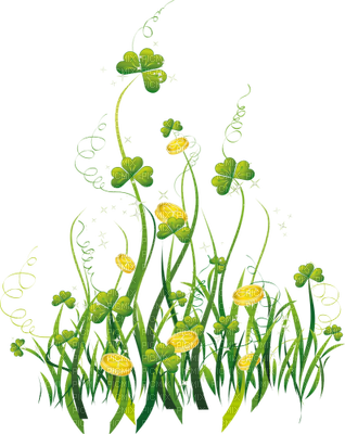 Grass Flower Border Herbe Fleur - Grass Flower Border Herbe Fleur (318x400)