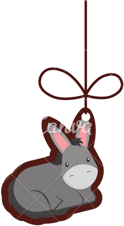 Hanging Donkey Mobdecorationile - Hanging Donkey Mobdecorationile (739x800)