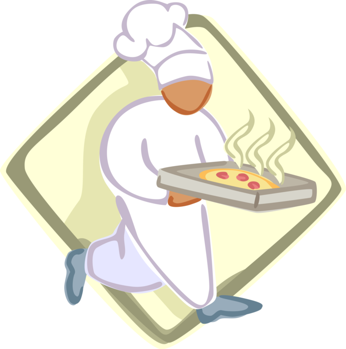 Vector Illustration Of Culinary Chef With White Hat - Vector Illustration Of Culinary Chef With White Hat (694x700)