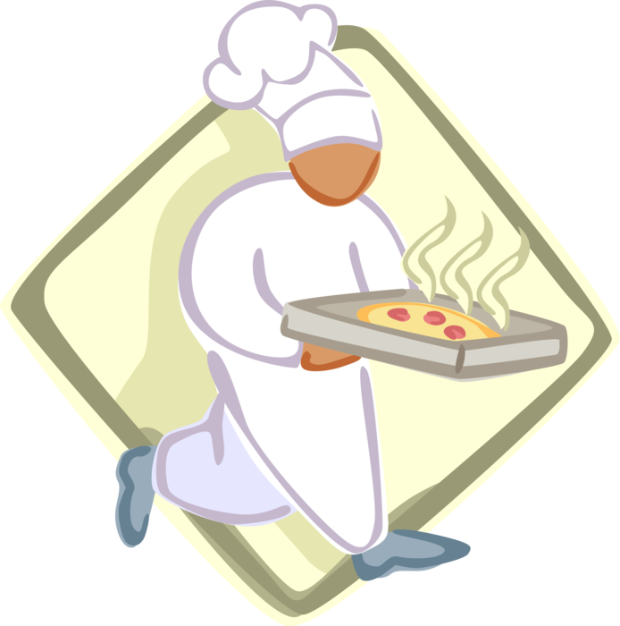 Vector Illustration Of Culinary Chef With White Hat - Vector Illustration Of Culinary Chef With White Hat (694x700)