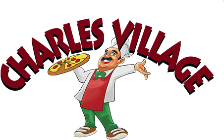 Charles Village Pizza And Indian Cuisine Logo - Charles Village Pizza And Indian Cuisine Logo (542x300)