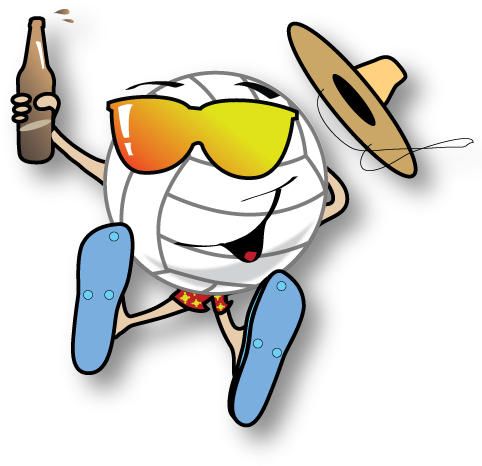 Pin Beach Volleyball Clipart - Pin Beach Volleyball Clipart (500x500)