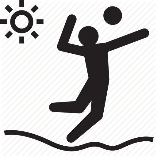 Beach Sports Icon Png Clipart Olympic Games Beach Volleyball - Beach Sports Icon Png Clipart Olympic Games Beach Volleyball (512x512)