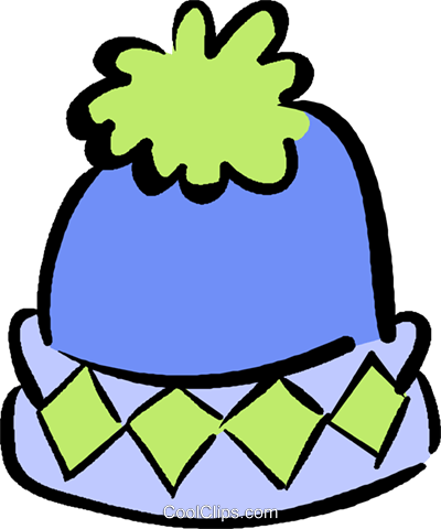 Winter Hat Royalty Free Vector Clip Art Illustration - Winter Hat Royalty Free Vector Clip Art Illustration (400x480)