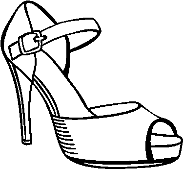 High Heel Shoes Coloring Pages Httptwistynoodlecomhigh - High Heel Shoes Coloring Pages Httptwistynoodlecomhigh (600x470)
