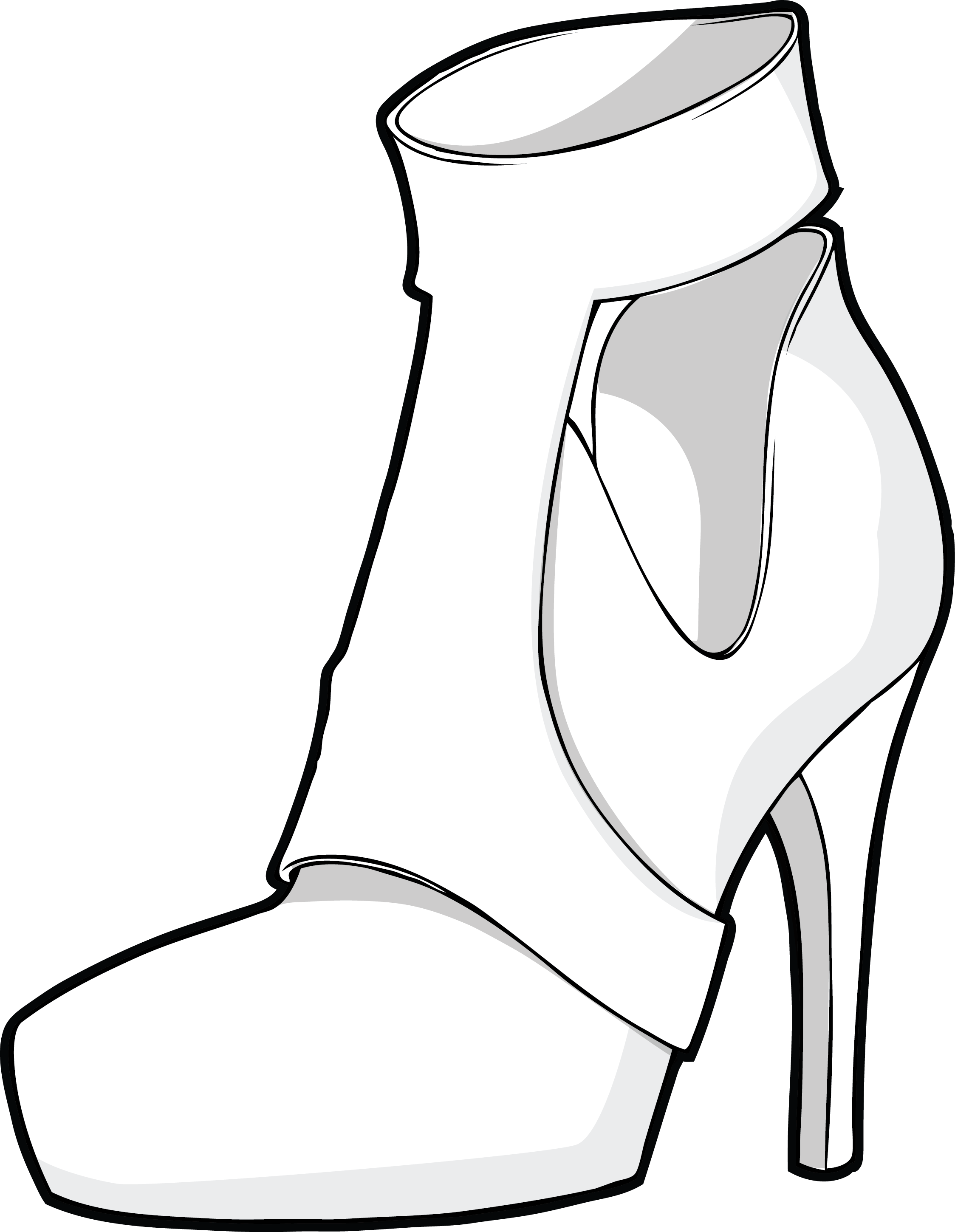 Drawing Leg High Heels - Drawing Leg High Heels (2248x2900)
