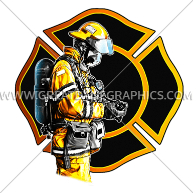 Firefighter Profile Production Ready Artwork For T - Firefighter Profile Production Ready Artwork For T (385x385)