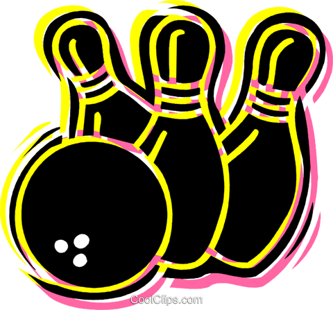 Bowling Ball With Pins Royalty Free Vector Clip Art - Bowling Ball With Pins Royalty Free Vector Clip Art (480x447)