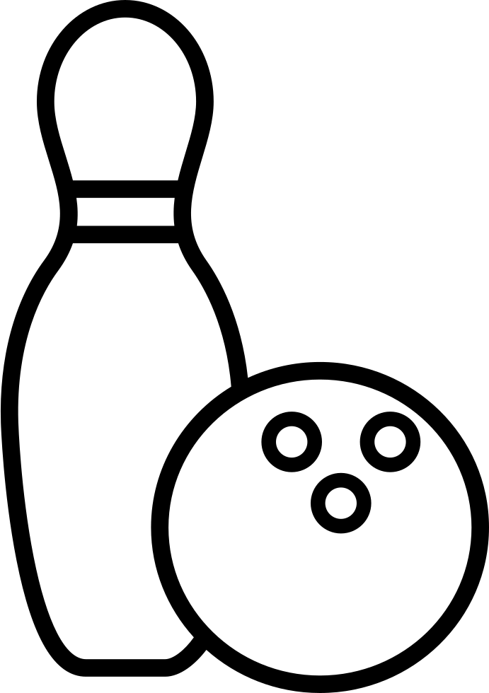 Bowling Bowl And Ball Outline Comments - Bowling Bowl And Ball Outline Comments (691x980)