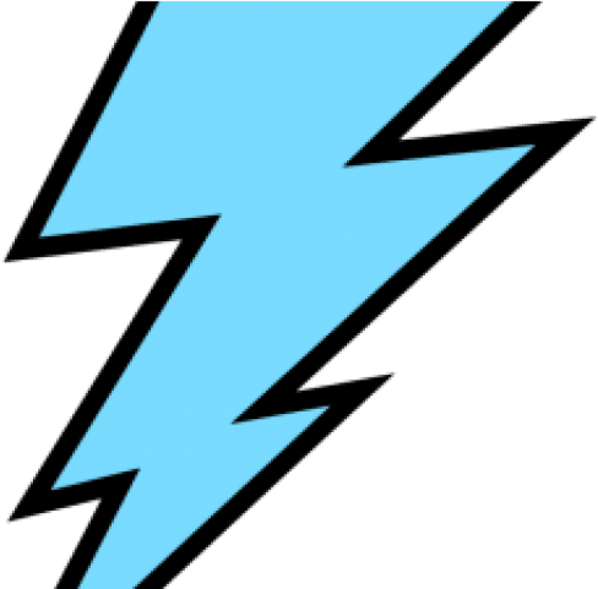 Lightning Clipart Blue - Lightning Clipart Blue (850x838)