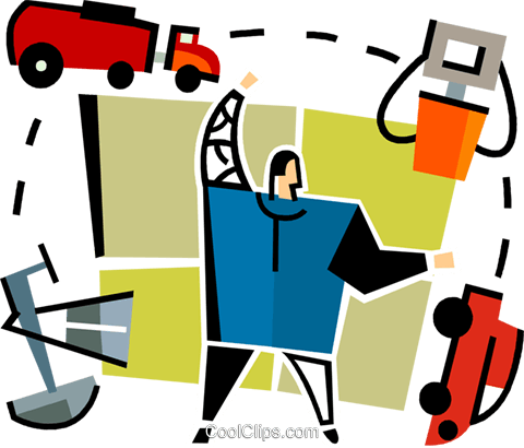 Petroleum Industry Royalty Free Vector Clip Art Classic - Petroleum Industry Royalty Free Vector Clip Art Classic (480x410)