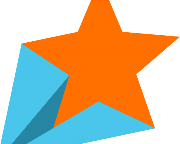 Falling Stars Clipart Star Shape - Falling Stars Clipart Star Shape (640x480)