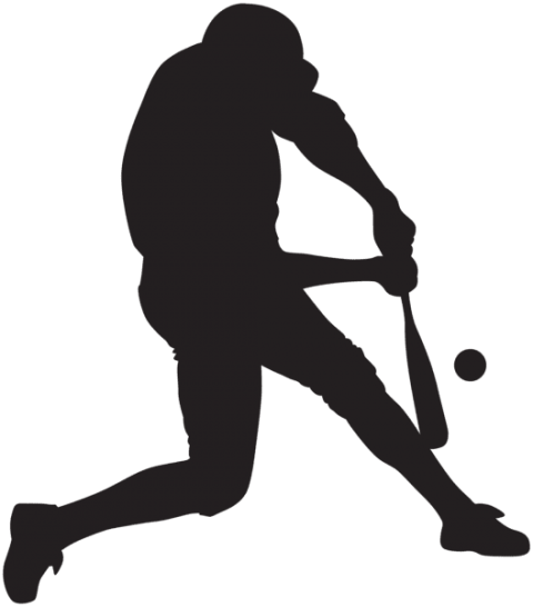 Free Png Baseball Player Silhouette Png - Free Png Baseball Player Silhouette Png (480x546)