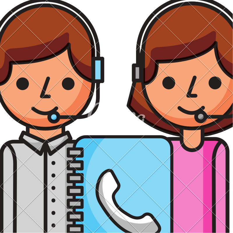 People Staff Working Address Book Customer Service - People Staff Working Address Book Customer Service (800x800)