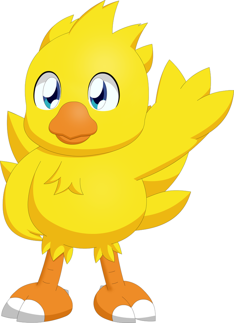 Chocobo Fan Art By Darlaltonthebearcat - Chocobo Fan Art By Darlaltonthebearcat (761x1050)