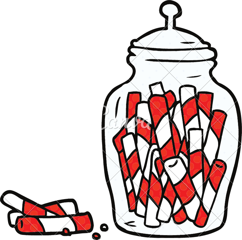 Cartoon Jar Of Candy - Cartoon Jar Of Candy (800x792)