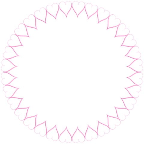 Free Png Download Pink Round Heart Border Transparent - Free Png Download Pink Round Heart Border Transparent (480x480)