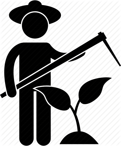 Agriculture Clipart Farmer Planting - Agriculture Clipart Farmer Planting (425x512)