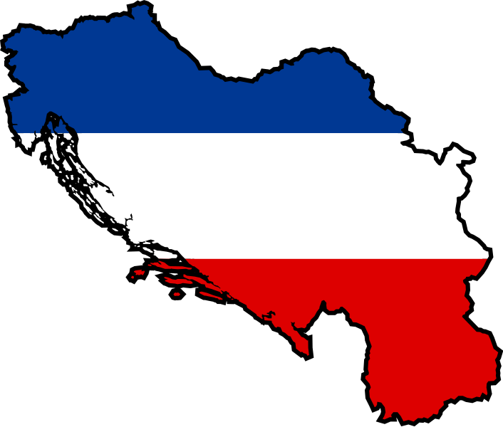 File Flag Map Of Yugoslavia Plain Tricolour Svg Google - File Flag Map Of Yugoslavia Plain Tricolour Svg Google (706x600)