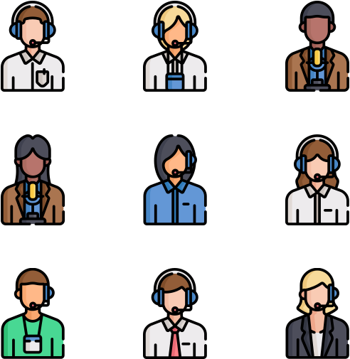 Call Center Avatars - Call Center Avatars (600x564)