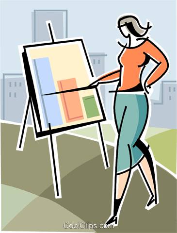 Businesswoman Giving A Presentation Royalty Free Vector - Businesswoman Giving A Presentation Royalty Free Vector (365x480)