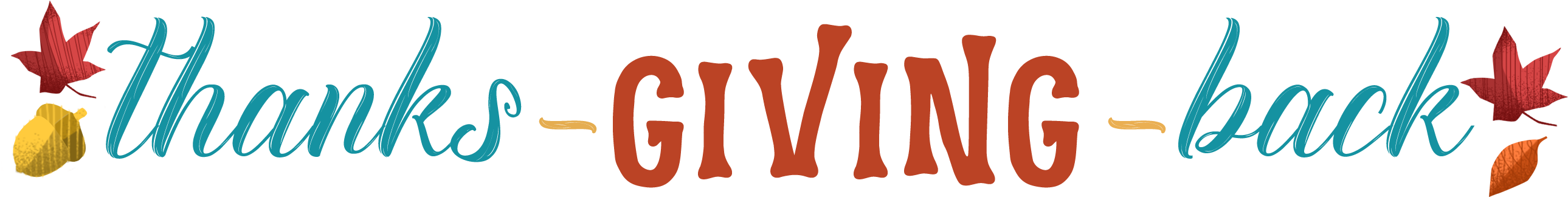 Thanks Giving Back Logo - Thanks Giving Back Logo (2593x341)