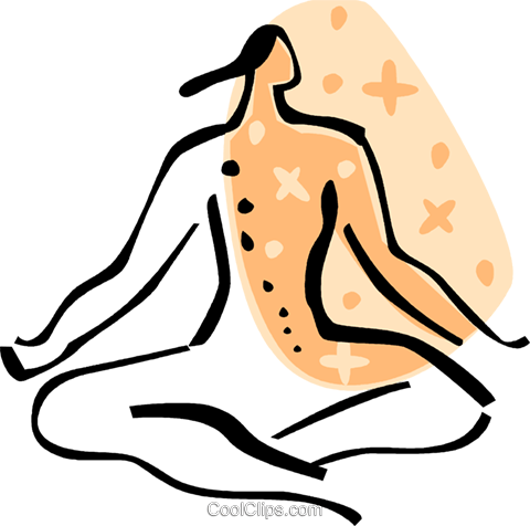 Yoga Royalty Free Vector Clip Art Illustration - Yoga Royalty Free Vector Clip Art Illustration (480x476)