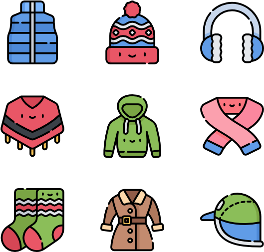 Winter Clothes And Accessories - Winter Clothes And Accessories (600x564)