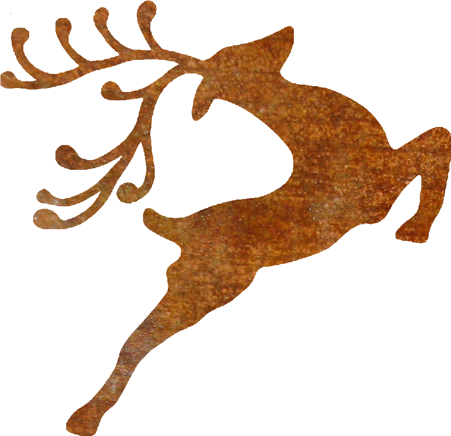 Thick Rusty Jumping Reindeer - Free Santa Sack Svg (1200x1200)