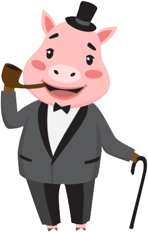 Rich Pig Business Illustration - Pig (300x470)