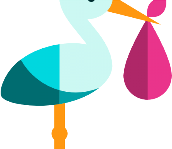 Stork Clipart Baby Transparent Background - Cigueña Png Icon (640x480)