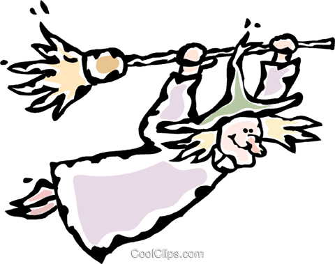 Witch Royalty Free Vector Clip Art Illustration - Witch Royalty Free Vector Clip Art Illustration (480x379)