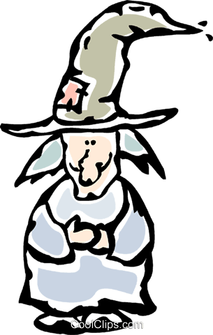 Witch Royalty Free Vector Clip Art Illustration - Witch Royalty Free Vector Clip Art Illustration (305x480)