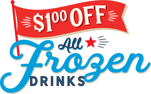$1 Off All Frozen Drinks - Calligraphy (600x374)