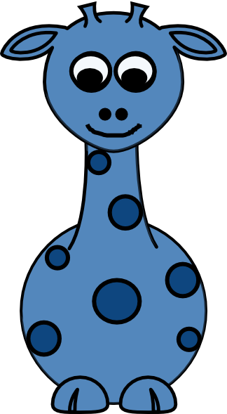 Cartoon Giraffe Face (324x589)