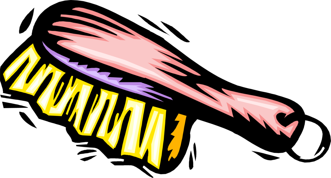 Brush4 - - Hair Brush Clip Art (1117x600)