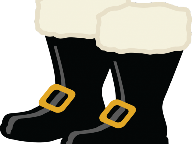 Santa Claus Clipart Boot - Santa Claus Boots Clipart (640x480)