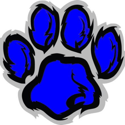 Gary Despirito, - Blue Tiger Paw Print (440x440)
