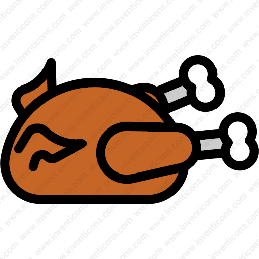 Thanksgiving Dinner Food Chicken - Icon (512x512)