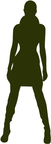 Winter Fashion Girl Silhouette Transparent Png - Illustration (512x512)