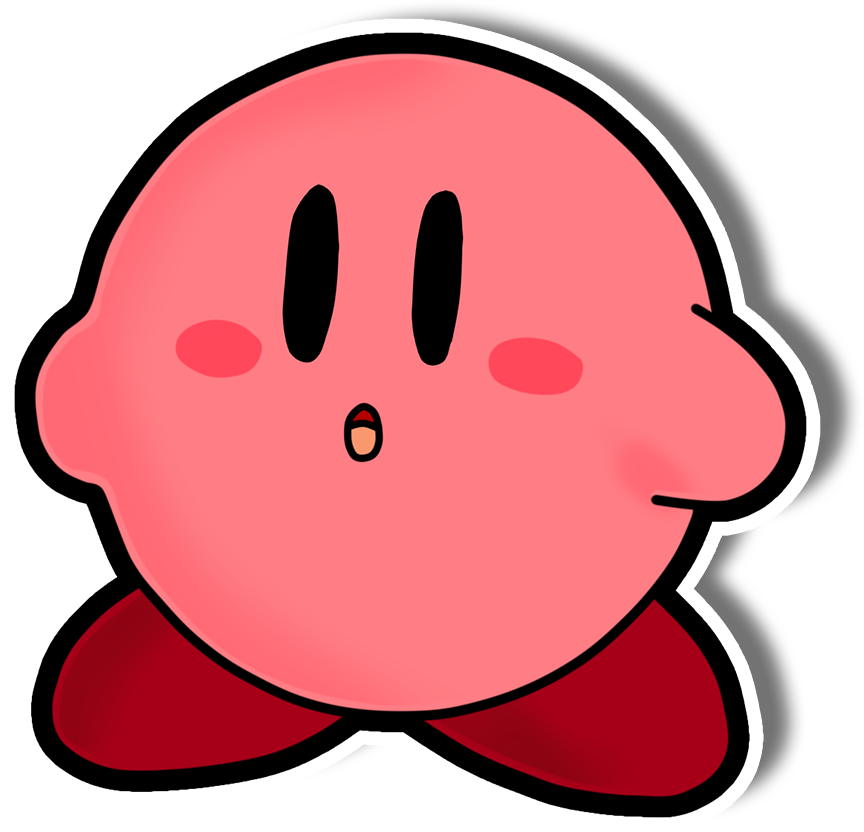 Kirby Clipart Cute - Paper Mario Kirby (864x832)