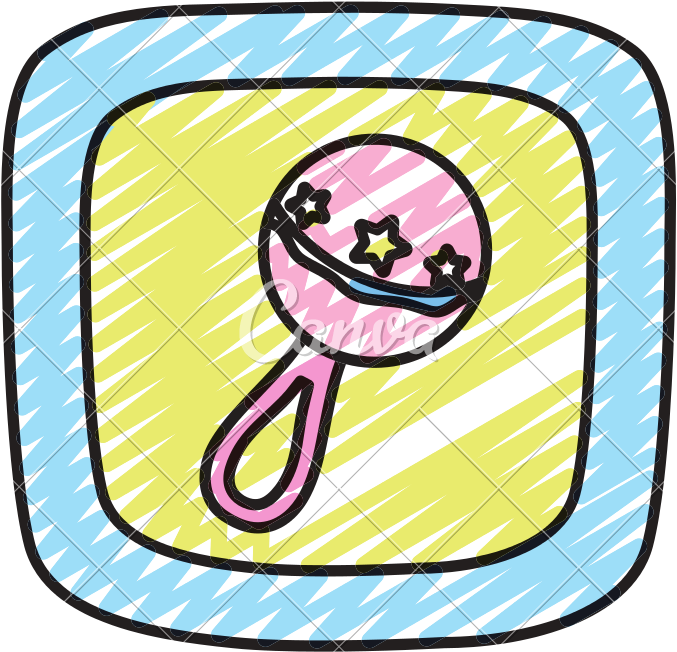 Doodle Rattle Picture Baby Cube Toy - Doodle Rattle Picture Baby Cube Toy (800x800)