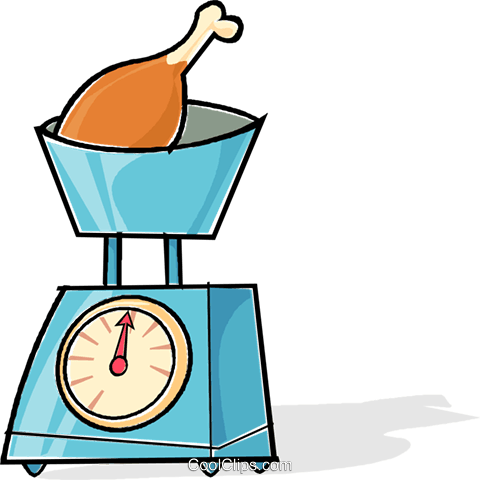 Food Scale Royalty Free Vector Clip Art Illustration - Food Scale Clip Art (480x480)