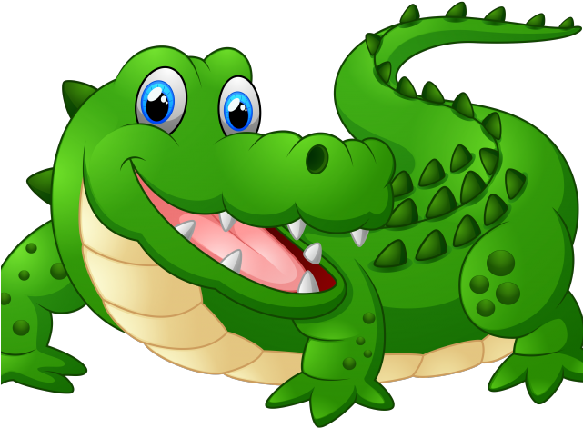 Crocodile Clipart Scales - Crocodile Cartoon (640x480)
