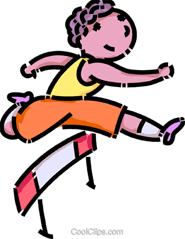 Boy Running The Hurdles Royalty Free Vector Clip Art - Menino Correndo Png (371x480)